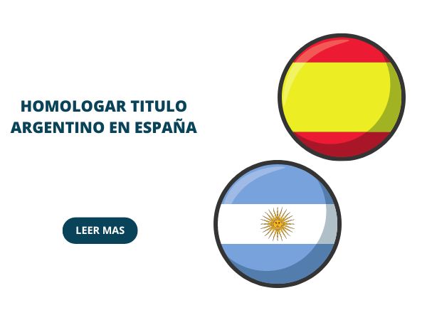 Como homologar un titulo argentino en españa